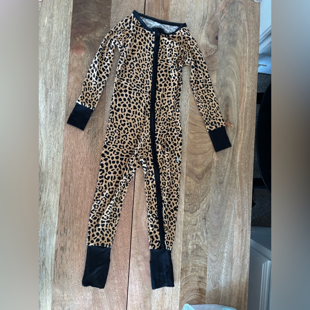 Little Sleepies cheetah footie